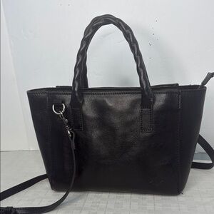 Patricia Nash Heritage Mozia Leather Tote (Black)